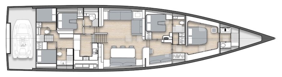 Y Yachts - Y9 layout - 1
