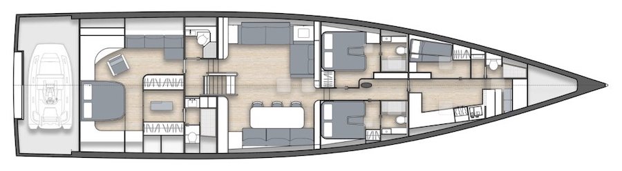 Y Yachts - Y9 layout - 3