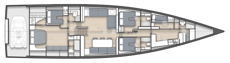 Y Yachts - Y9 layout - 4