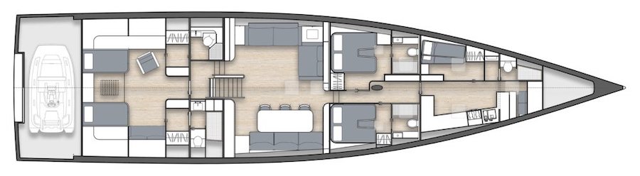 Y Yachts - Y9 layout - 5