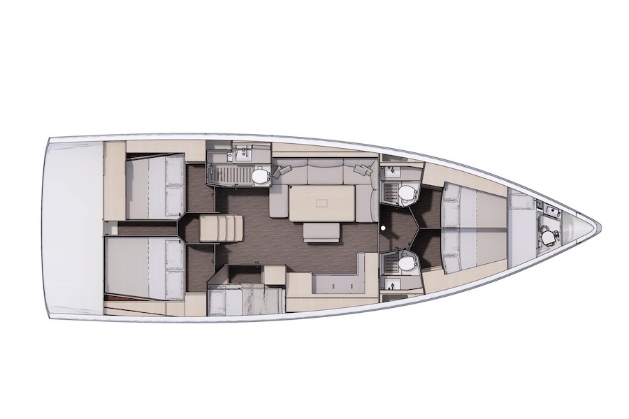 Dufour 470 - Layout 3
