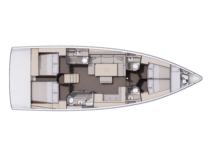 Dufour 470 - Layout 4