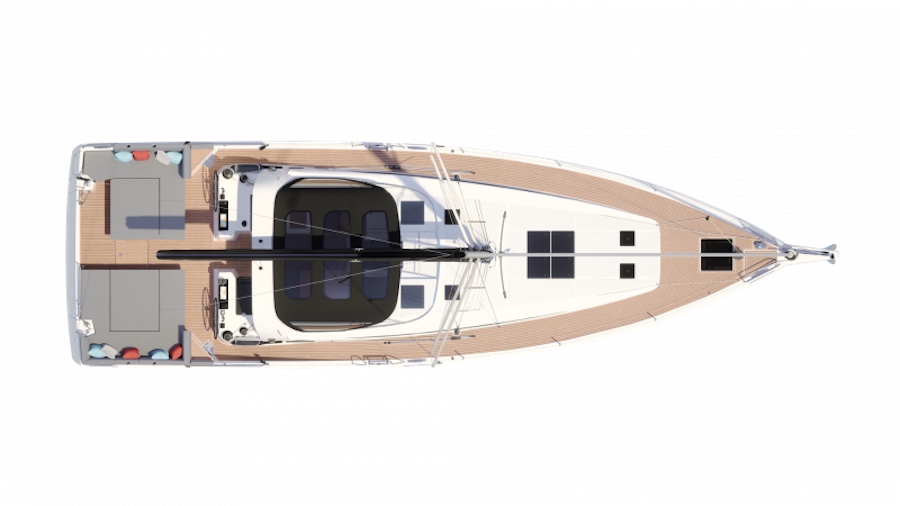 Jeanneau Yachts 55 - Render layout 1