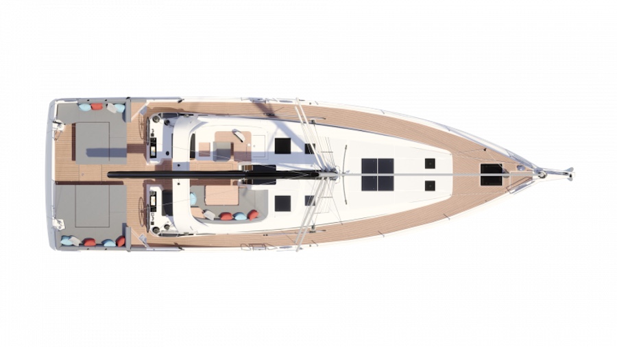 Jeanneau Yachts 55 - Render layout 2