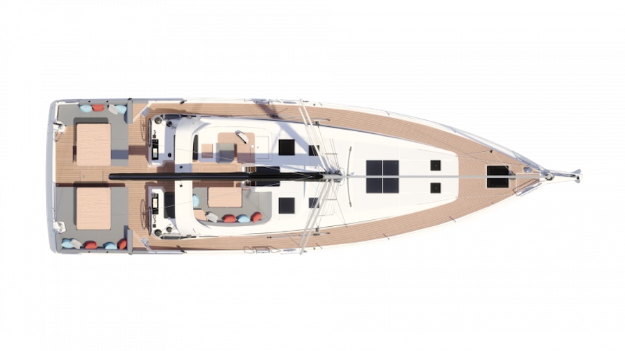 Jeanneau Yachts 55 - Render layout 3